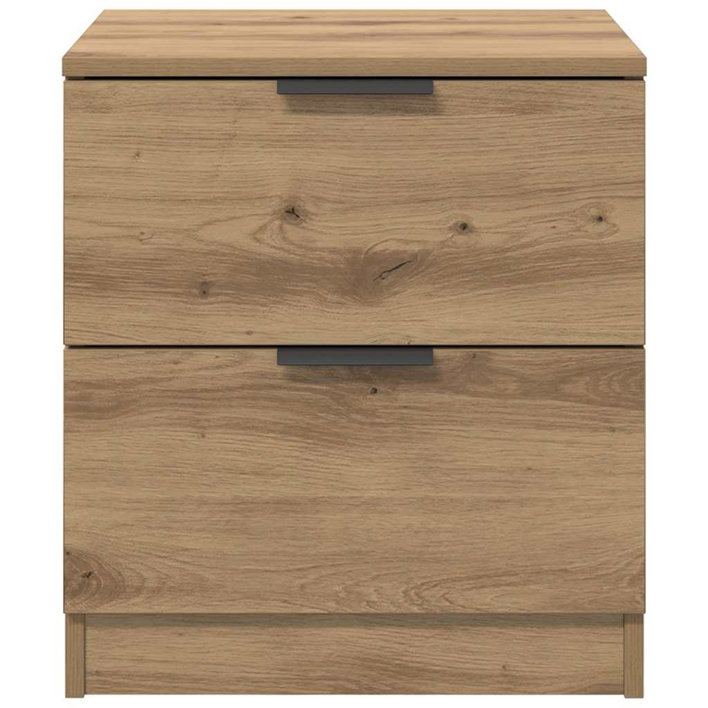 Bedside Cabinet with Drawer 2 pcs Artisan oak 45 x 39 x 50 cm